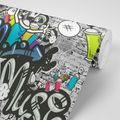 SELF ADHESIVE WALLPAPER STYLISH GRAFFITI WALL - SELF-ADHESIVE WALLPAPERS - WALLPAPERS