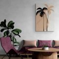 CANVAS PRINT ABSTRACT BOTANICAL PALM SHAPES - PICTURES OF ABSTRACT SHAPES - PICTURES