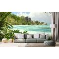 SELF ADHESIVE WALL MURAL BEAUTIFUL BEACH ON THE ISLAND OF LA DIGUE - SELF-ADHESIVE WALLPAPERS - WALLPAPERS