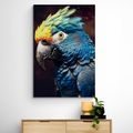 CANVAS PRINT BLUE-GOLD PARROT - PICTURES LORDS OF THE ANIMAL KINGDOM - PICTURES