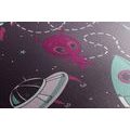 CANVAS PRINT FRIENDLY ALIEN - CHILDRENS PICTURES - PICTURES