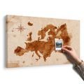 QUADRO IN SUGHERO – MAPPA DELL'EUROPA RETRÒ - QUADRI SU SUGHERO - STAMPE E QUADRI