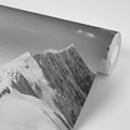 SELF ADHESIVE WALL MURAL SNOWY BLACK AND WHITE MOUNTAINS - SELF-ADHESIVE WALLPAPERS - WALLPAPERS