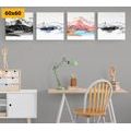 CANVAS PRINT SET MAGICAL LANDSCAPE IN THE STYLE OF A PAINTING - SET OF PICTURES - PICTURES