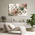 TABLEAU SUR TOILE – FLEURS DOUCES EN TONS PASTEL - TABLEAUX - 🔥 VENTE TOTALE