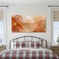 CANVASTAVLA MJUK KOMPOSITION I VARMA TONER - TAVLOR MED ABSTRAKTA FORMER - TAVLOR