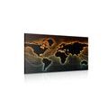 CANVAS PRINT MAP WITH AN ORIGINAL BACKGROUND - PICTURES OF MAPS - PICTURES