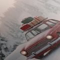 OBRAZ VÁNOČNÍ AUTO SPLNĚNÝCH PŘÁNÍ - VÁNOČNÍ A ZIMNÍ OBRAZY - OBRAZY