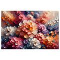OBRAZ PESTROBAREVNÁ KVĚTINOVÁ HARMONIE - OBRAZY KVĚTŮ - OBRAZY