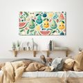 OBRAZ ŠŤAVNATÉ OVOCE S ÚSMĚVEM - CHILDRENS PICTURES - PICTURES