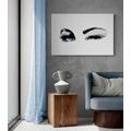 CANVAS PRINT BLINKING FEMALE EYES - PICTURES OF PEOPLE - PICTURES