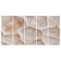 CANVASTAVLA 5-DELAD BEIGE ONYXSTRUKTUR - MARMORTAVLOR - TAVLOR