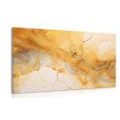 CANVAS PRINT OF YELLOW MARBLE - MARBLE PICTURES - PICTURES