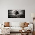 QUADRO SU TELA – ALBERO DELLA VITA IN PAESAGGIO OSCURO - QUADRI HALLOWEEN E HORROR - STAMPE E QUADRI