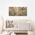 CANVASTAVLA EXOTISK VÄXTLIGHET I VINTAGESTIL - TAVLOR MED SKOG - TAVLOR