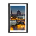 POSTER WITH MOUNT DAZZLING PANORAMA OF PARIS - CITIES - POSTERS