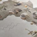OBRAZ DĚTSKÁ MAPA AFRIKY SE ZVÍŘATY - DĚTSKÉ MAPY - OBRAZY