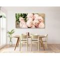 CANVAS PRINT ROMANTIC BOUQUET OF FLOWERS - PICTURES FLOWERS - PICTURES