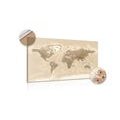 DECORATIVE PINBOARD BEAUTIFUL VINTAGE MAP OF THE WORLD - PICTURES ON CORK - 🔥 TOTAL SALE 🔥