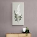 CANVAS PRINT LEAF FROM A FERN WITH A TOUCH OF MINIMALISM - PICTURES OF TREES AND LEAVES - PICTURES