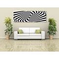 CANVAS PRINT BLACK AND WHITE ILLUSION - BLACK AND WHITE PICTURES - PICTURES