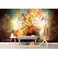 SELF ADHESIVE WALLPAPER TREE OF LIFE WITH A SPACE ABSTRACTION - SELF-ADHESIVE WALLPAPERS - WALLPAPERS