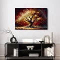 WANDBILD LEUCHTENDER LEBENSBAUM IM HERBST - BILDER BÄUME DES LEBENS - BILDER