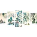 5-PIECE CANVAS PRINT CHINESE LANDSCAPE PAINTING - PICTURES IMITATION OF OIL PAINTINGS - PICTURES