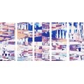 5-PIECE CANVAS PRINT GEOMETRIC PATTERNS - ABSTRACT PICTURES{% if product.category.pathNames[0] != product.category.name %} - PICTURES{% endif %}