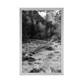POSTER BLACK AND WHITE MOUNTAIN LANDSCAPE - BLACK AND WHITE - POSTERS
