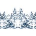 SELF ADHESIVE WALLPAPER SNOWY FAIRYTALE LANDSCAPE - SELF-ADHESIVE WALLPAPERS - WALLPAPERS