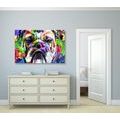 IMPRESSION SUR TOILE BOULEDOGUE POP-ART - POP ART IMPRESSIONS SUR TOILE - IMPRESSION SUR TOILE