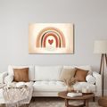 WANDBILD REGENBOGEN-BERÜHRUNG DER LIEBE - BILDER MIT LIEBESMOTIVEN - BILDER