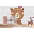 PAPIER PEINT AUTOCOLLANT OURS EN PELUCHE MIGNON AVEC DES PLUMES - PAPIERS PEINTS AUTOCOLLANTS - PAPIER PEINT