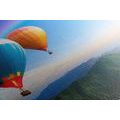 CANVAS PRINT ADVENTUROUS BALLOONS - PICTURES OF NATURE AND LANDSCAPE - PICTURES