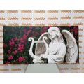 CANVAS PRINT ANGEL PLAYING THE HARP - PICTURES OF ANGELS - PICTURES