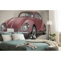 TAPETE ROTER OLDTIMER - VINTAGE- UND RETRO-TAPETEN - TAPETEN