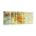 5-PIECE CANVAS PRINT SEA BUCKTHORN - PICTURES FLOWERS - PICTURES