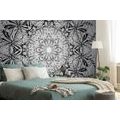 WALLPAPER ROSETTE IN BLACK AND WHITE - WALLPAPERS FENG SHUI - WALLPAPERS