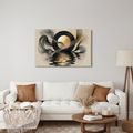 TABLEAU SUR TOILE – LUNE ABSTRAITE SUR L’EAU - TABLEAUX - 🔥 VENTE TOTALE