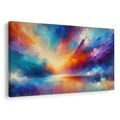 OBRAZ BAREVNÁ SYMFONIE NEBE A VODY - ABSTRAKTNÍ OBRAZY - OBRAZY