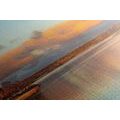 CANVAS PRINT SUNSET OVER THE LAKE - PICTURES OF NATURE AND LANDSCAPE - PICTURES