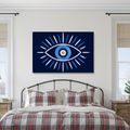 QUADRO SU TELA – OCCHIO BLU PORTAFORTUNA - QUADRI SECONDO IL MOTIVO - STAMPE E QUADRI