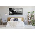 CANVAS PRINT FENG SHUI STILL LIFE IN BLACK AND WHITE - BLACK AND WHITE PICTURES - PICTURES