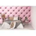 WALLPAPER ELEGANCE OF LEATHER IN CANDY PINK - WALLPAPERS WITH IMITATION OF LEATHER - WALLPAPERS