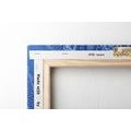 QUADRO MANDALA DECORATIVO CON MERLETTO BLU - QUADRI FENG SHUI - QUADRI