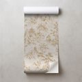 ZELFKLEVEND FOTOBEHANG BEIGE-GOUDEN OOSTERS LANDSCHAP MET PAGODES - FOTOBEHANG FENG SHUI - FOTOBEHANG