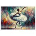 OBRAZ BALETKA V BÍLÝCH ŠATECH - OBRAZY ŽENY - OBRAZY