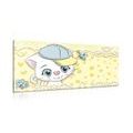 CANVAS PRINT CURIOUS KITTEN - CHILDRENS PICTURES - PICTURES