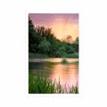 POSTER SONNENAUFGANG AM FLUSS - NATUR - POSTER